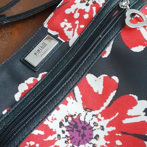 gigi hill Los Angeles crossbody bag black & red - Picture 3 of 9